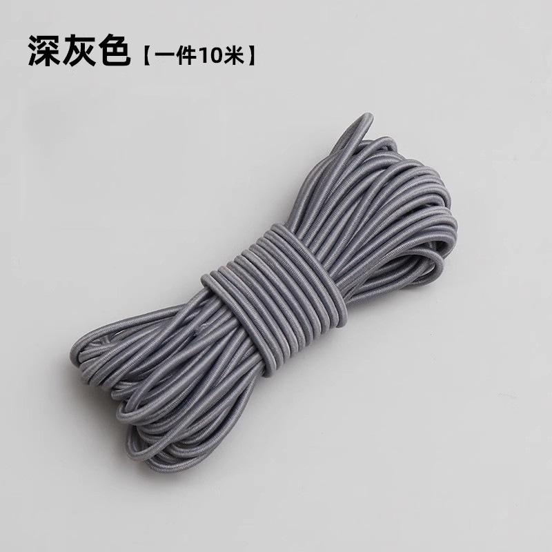 Hohe elastische elastische Seil langlebiges rundes elastisches Band rundes Gummiband Rinderband Seil elastisches Verstellseil elastisches Drahtseil dünn