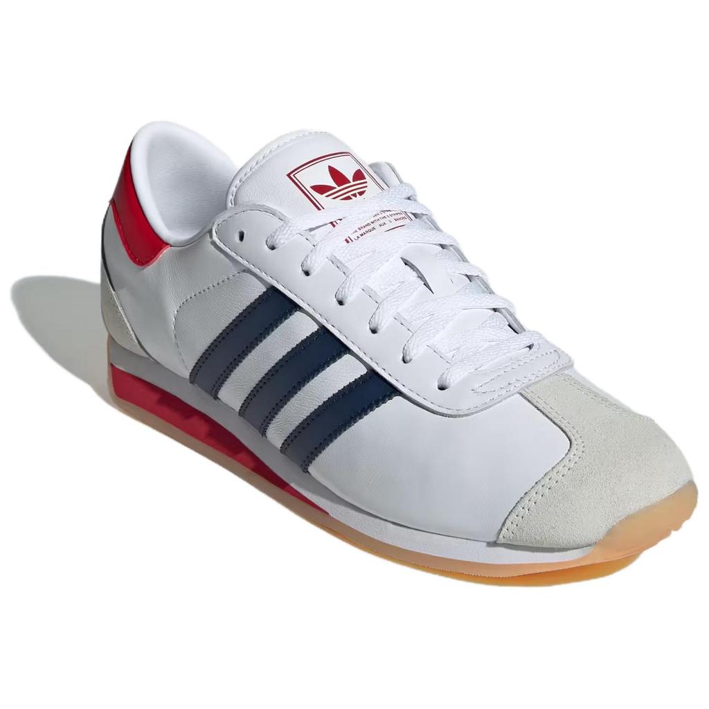 adidas Land 2 Witte Nacht Indigo Scharlaken Uniseks Sneakers Wolk-Wit Beter-Scharlaken IG4546