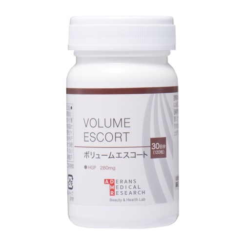 Aderans Volume Escort Supplement, Made In Japan, with Zinc, HGP, Saw Palmetto, Millet Seed, Keratin, and Pepper, for Hairline and Hair Volume, Concent