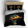 Cartoon green duck illustration. Bedding sets Duvet cover sets Duvet covers Pillowcases(1 * Duvet Cover 2 * Pillowcases, without duvet insert)