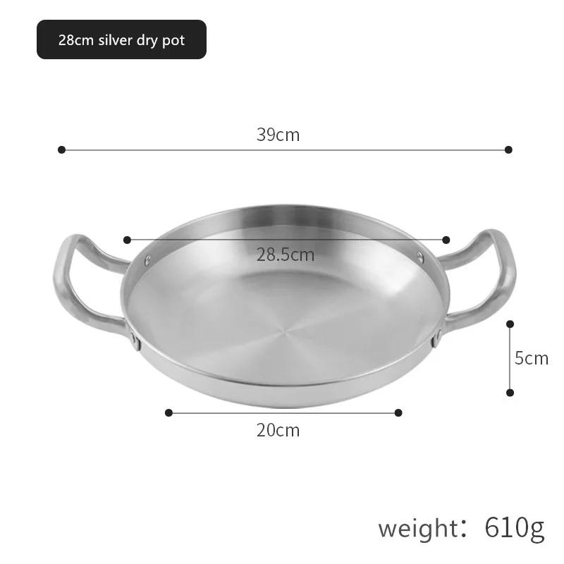 Thickened stainless steel seafood rice cooker commercial fried chicken plate