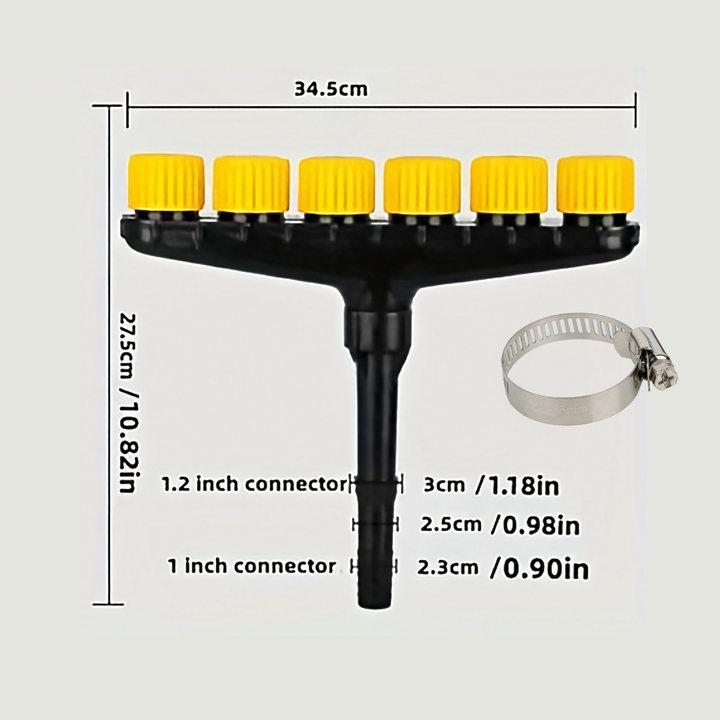 Multi-head Spray Agriculture Atomizer Nozzle Garden Lawn Sprinkler Farm Vegetable Irrigation Adjustable Large Flow Watering Tool