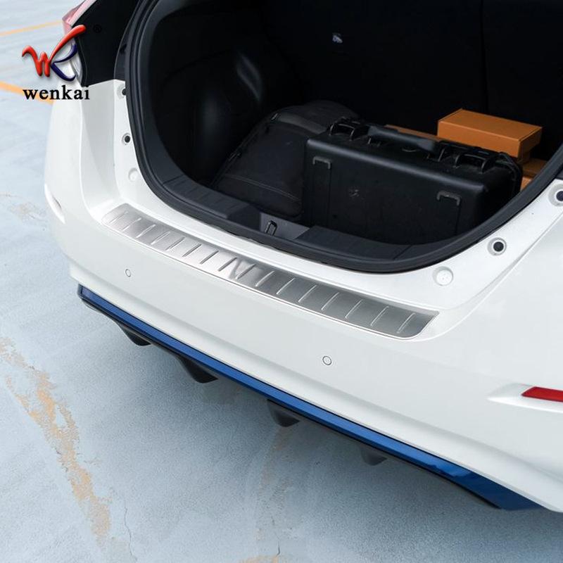 Fit For Nissan Leaf ZE1 2017 18 19 20 Rear Bumper Protection Sill Outside Trunk Step Panel Sill Plate Decorate Accessories