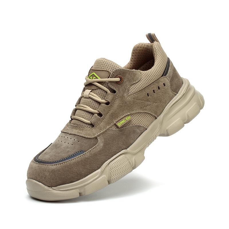 Fashion Safety Shoes Sport Men Protective Shoes Anti-smash Anti-puncture Work Boots Steel Toe Shoes Breathable Men Work Shoes