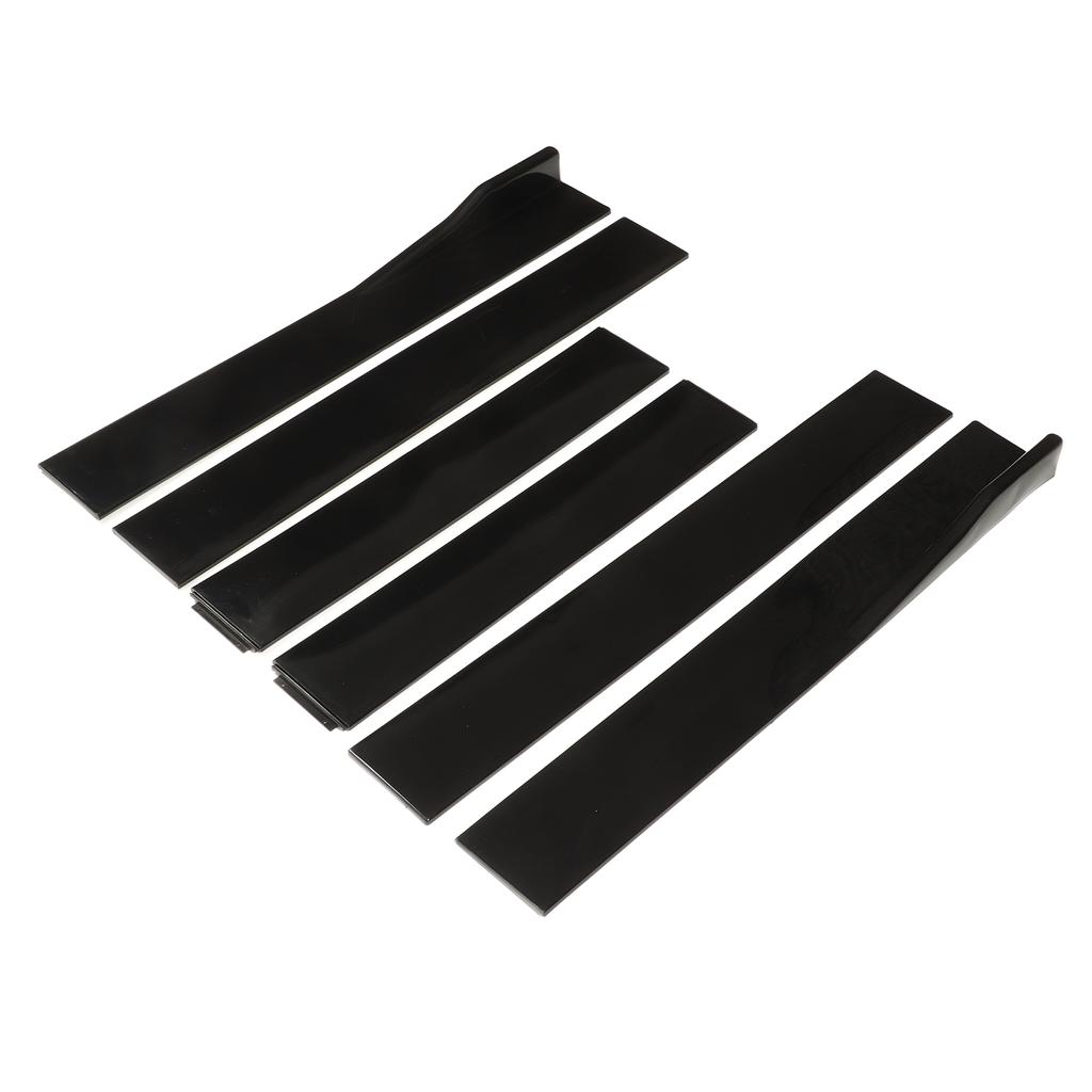 Car Side Skirts 2.2m Glossy Black Rocker Panel Exterior Lower Side Bottom Line Extensions Splitter Lip Diffusers