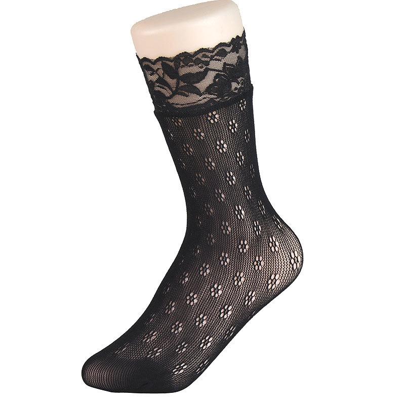 Calzini Sexy Neri a Rete per Caviglia da Donna – Stile Retro Harajuku, Sottili Estivi