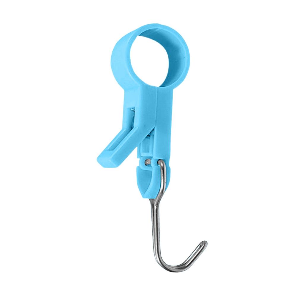 4pcs Bathroom Purpose Pipe Hook Towel Rack Kitchen Clip, Movable Sleeve Through The Tube Fixed Clamp Rod Rotating S Hook