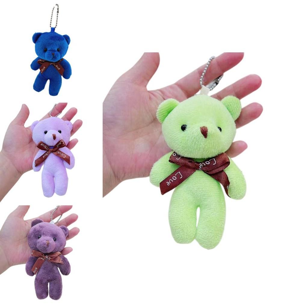 Super Soft Short Plush Teddy Bear Keyring Doll Toy