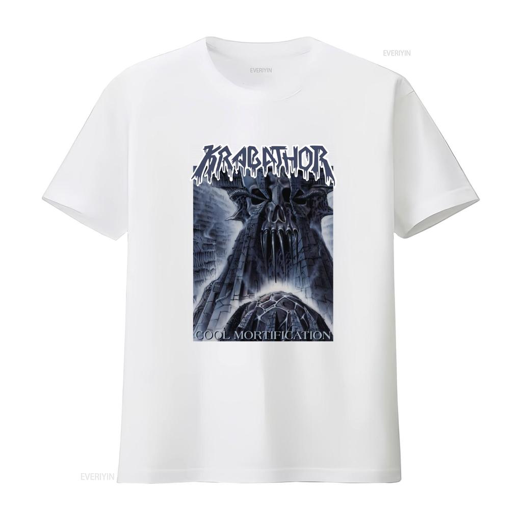 New Dtg T Shirt Krabathor Cool Mortification Gothic Skull Design Size S 7XL Vintage Washed Comfortable Casual Unisex Stretched