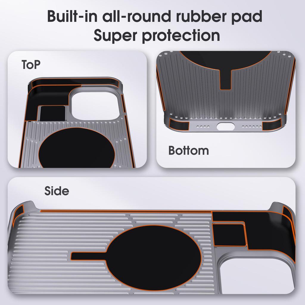 Leather & Aluminum Aromatherapy Phone Case for iPhone 15 Pro Max/iPhone 16