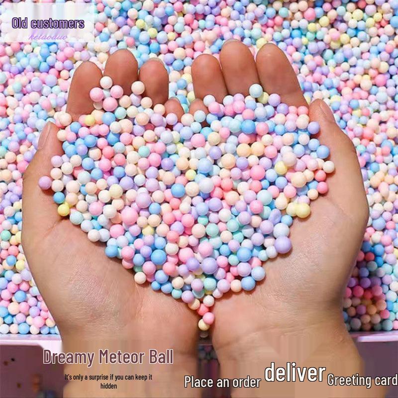 

Colorful Macaron Foam Balls: Dazzling Gift Box Filler for Packaging 4-6mm