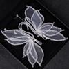 2pcs Handmade Beaded Butterfly Tassel Hair Clip Bridal Wedding Dress Banquet Makeup Headband Hair Accessories Hairband Decor
