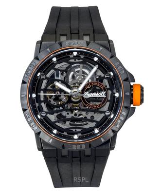 The Rigger Polyurethane Strap Black Skeleton Dial Automatic I17902 Men's Watch