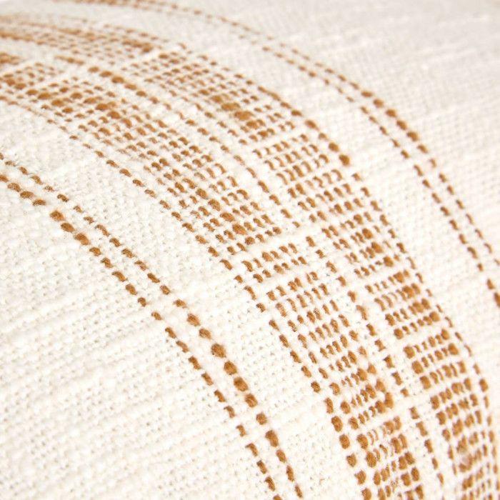 Coussin "Sienna" 38 x 58 cm rayé écru Atmosphera