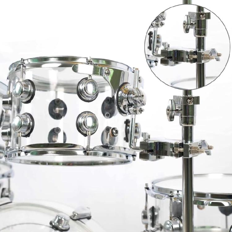 Drum Clamp Metal L-Rod Holder Expansion Clamp Rod Connecting Bracket Clamp