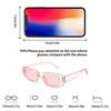 2 szt. Damskie Różowe Okulary Moda Retro Y2K Odpowiednie do Neutralnych Sportów Outdoorowych Okulary Uliczne Codzienny Rekreacja Imprezy Powrót Do