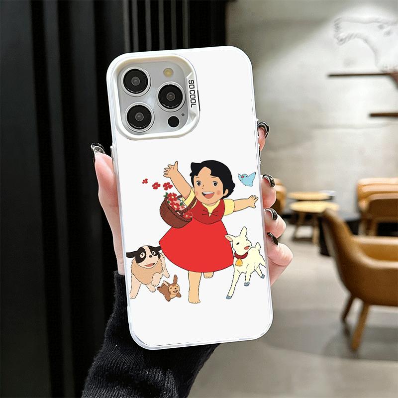 

Heidi Cartoon Cute Shockproof Phone Case for iPhone 17 Air 16 16E 15 Pro Max 14 Plus 13 Mini 12 Back Cover Anti Fall Fundas iPhone 14 Plus
