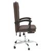 Vidaxl Foldable Office Chair, Brown, Faux Leather