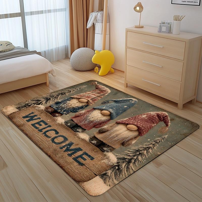 VIKAMA Cartoon Carpet Three Little Dwarfs Floor Mat Doormat Welcome Mat Soft Rug For Bedroom Carpet For Live Room Bathroom Mat