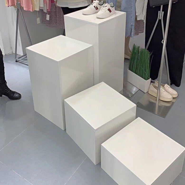 Wooden Square Display Stand Platform for Crafts and Mannequins