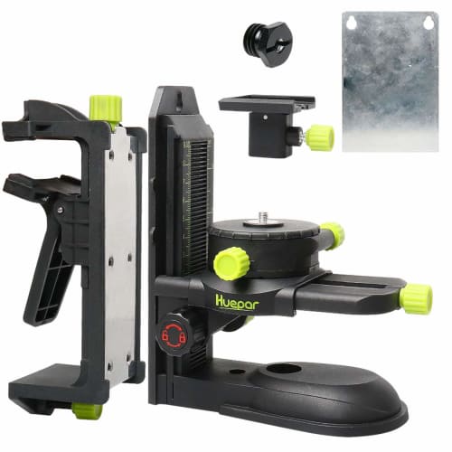 Huepar PV10 Magnetic Elevator Mount, Adjustable Laser Clamp, Magnetic Ceiling Mount, Connection Adapter, Leveling Fixture for Laser Levels