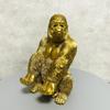 Woobia Smartphone Stand Gorilla Cute Animal Ornament Indoor Decor Menu Holder Photo Frame Gold