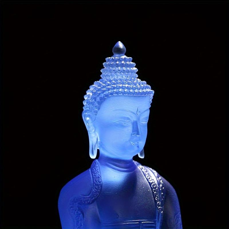 1 Pc Buddha Statue Ornament, Symbolizing Good Luck, Good Health, Resin Handicraft Statue, Chinese Tantric Medicine Master Buddha