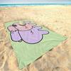 Cartoon A-Asamimichan Süßes Strandtuch Bunte Handtücher Mikrofaser Schnelltrocknend Sandfrei Strand Yoga Spa Fitnessstudio Pool