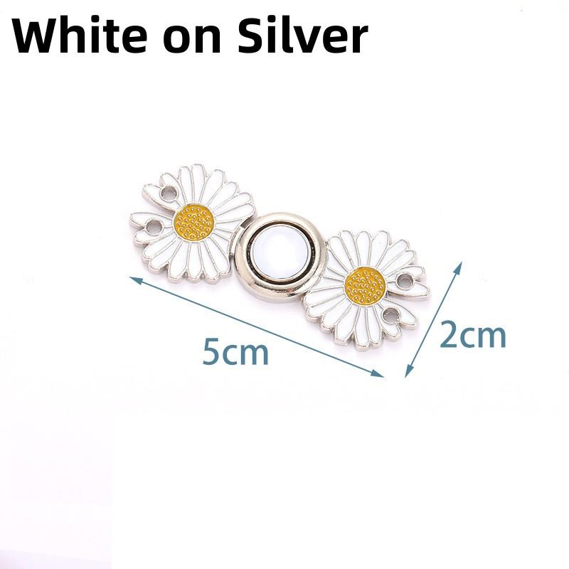Reusable Metal Buttons Bear Flower Snap Fastener Pants Pin Retractable Button Sewing-on Buckles Jeans Perfect Fit Reduce Waist