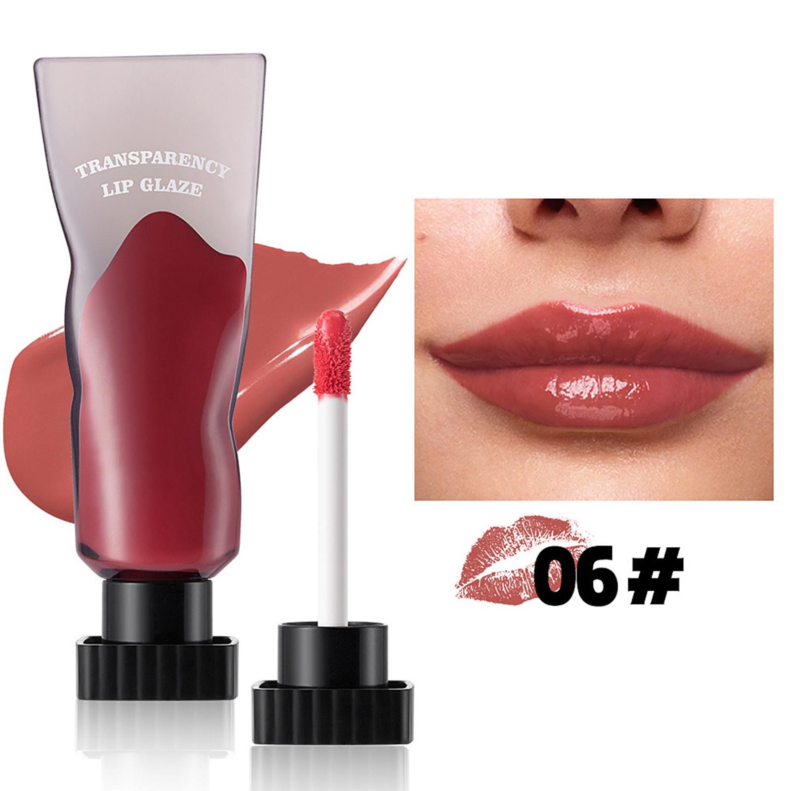 

Зеркальная прозрачная помада 8 цветов Питательное масло для губ Мягкое и легкое в нанесении Стойкий антипригарный стаканчик Натуральный макияж для губ, 4,5 мл One Size