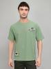 Men Regular Fit Green Tshirt