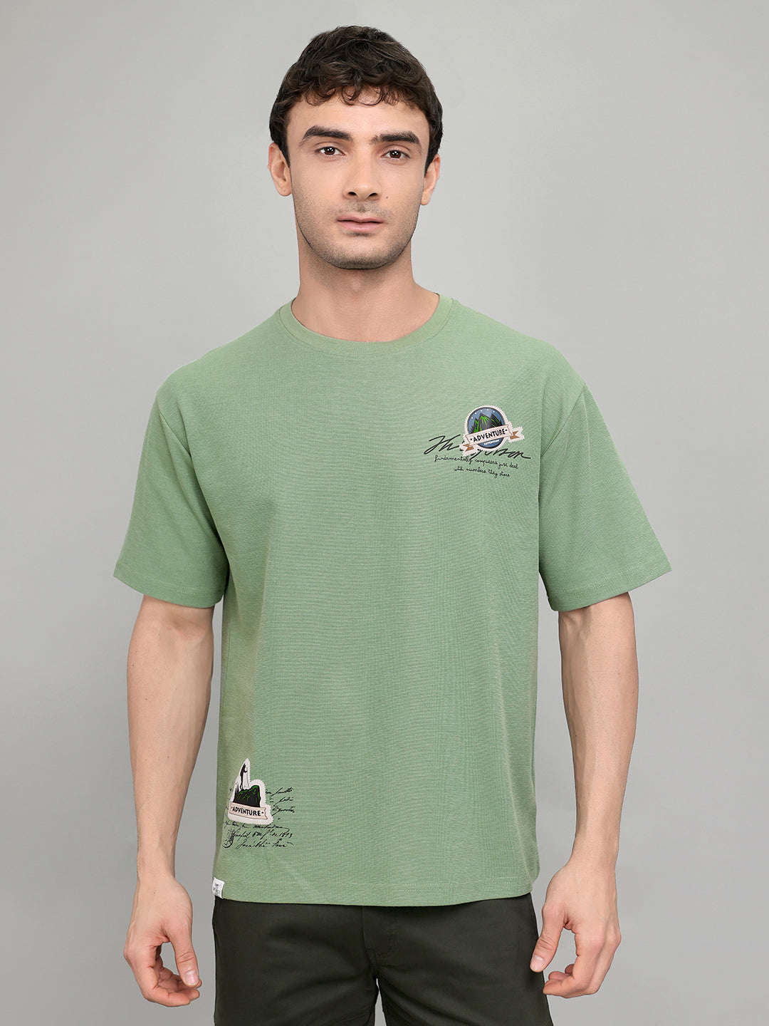 Monte Carlo Men Regular Fit Green Tshirt L зелёный