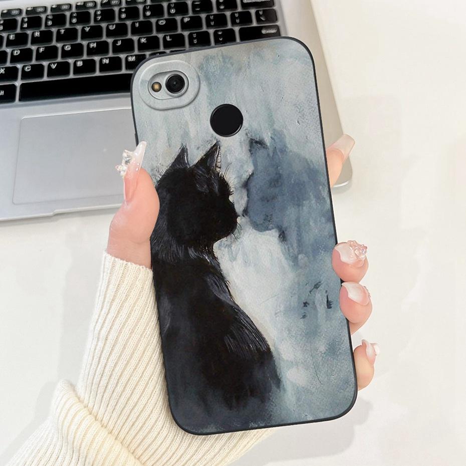Fashion Painting Phone Case For Xiaomi Redmi 4X 4A Soft Silicone Shockproof Cover For Redmi4A Redmi4X Cases Bumpers