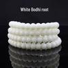 White Jade Bodhi 114-Bead Bracelet: Smooth, High-Density Apple Barrel Beads