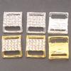 10pcs/20pcs Metal Buckle Belt Rhinestone Bikini Bra Decoration Diy Belt Loop Sewing Bag Accessories 15x12 Mm