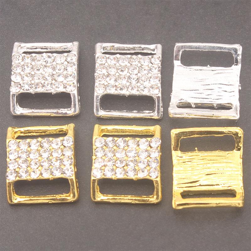 10pcs/20pcs Metal Buckle Belt Rhinestone Bikini Bra Decoration Diy Belt Loop Sewing Bag Accessories 15x12 Mm
