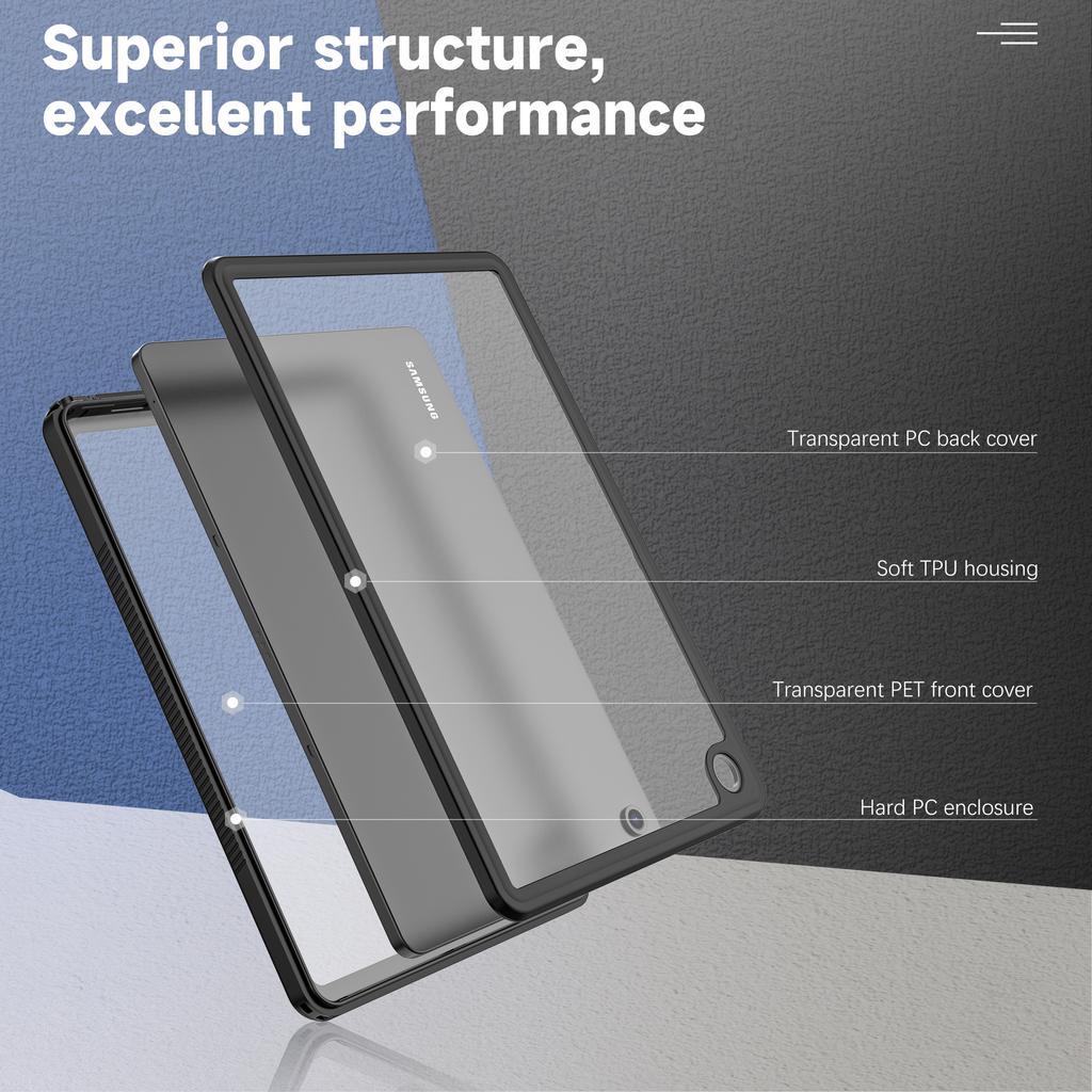 FS Tablet Waterproof Case for Samsung Galaxy Tab A9+ IP68 Full-Body Anti-drop Protective Cover