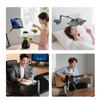Aluminum Alloy Rotating Phone & Tablet Holder Stand for Desktop Streaming & Viewing