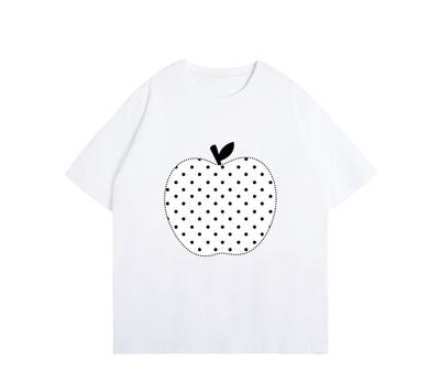 New Unisexs And Unisexs Versatile Tshirt Pattern Printed Summer Short Sleeve Street Style Casual Pure Cotton Clothing Tshirt