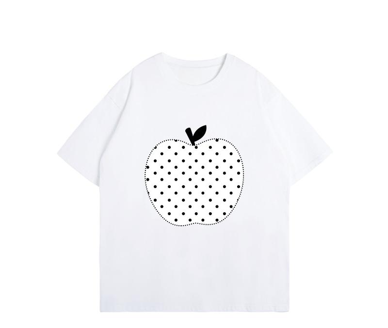 New Unisexs And Unisexs Versatile Tshirt Pattern Printed Summer Short Sleeve Street Style Casual Pure Cotton Clothing Tshirt