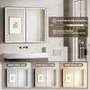 16X24 Inches Framed Medicine Cabinet with Lights, Bathroom Medicine Cabinet with 3-Color/Dimmable, Anti-Fog, Plug-in and Hardwi