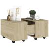 Vidaxl Couchtisch, Sonoma-Eiche, 60x60x38 cm, Holzwerkstoff