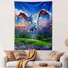 "Flying Pegasus In Scenic Fantasy World" Patterned Tapestry Home Decor, Suitable for Bedroom and Living Room, Gift