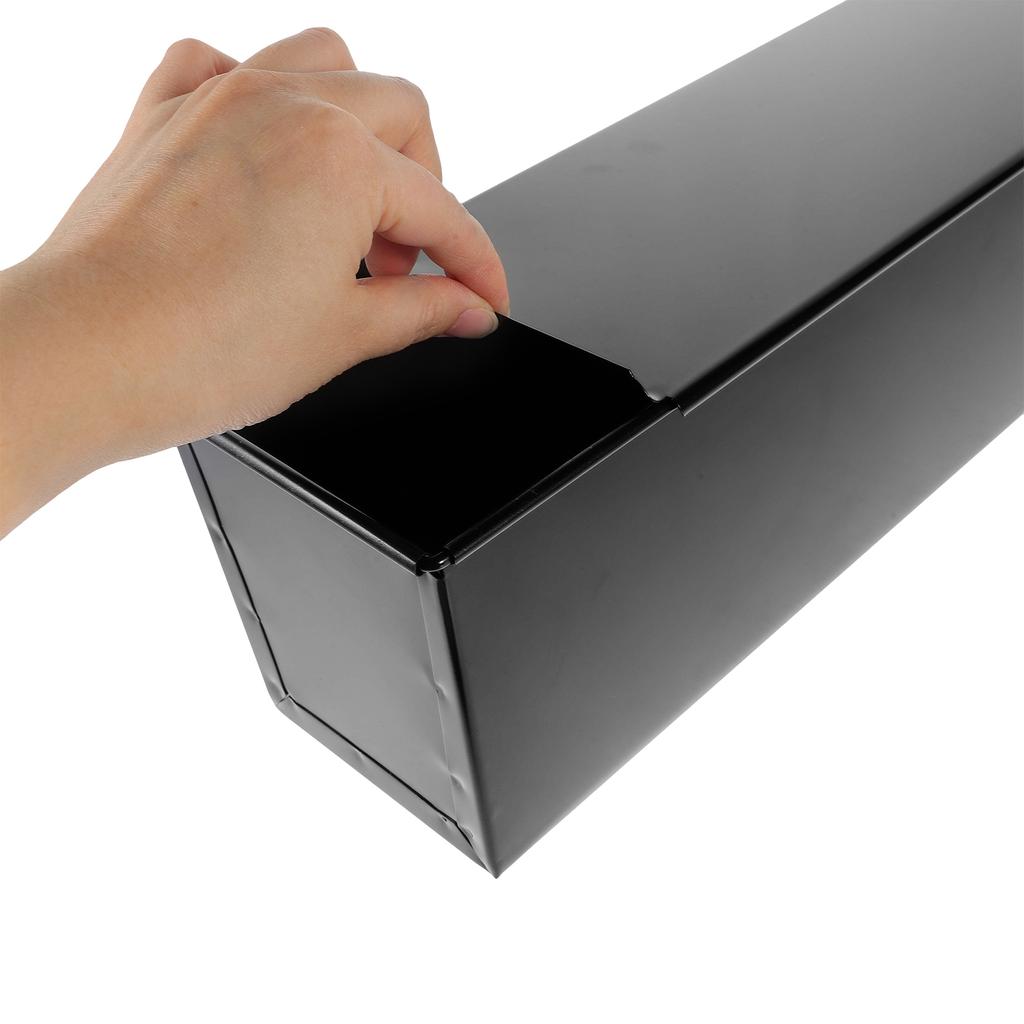 Bread Toast Box Gummy Molds Iron Baking Mould Dough Pan with Lid Black Cheesecake