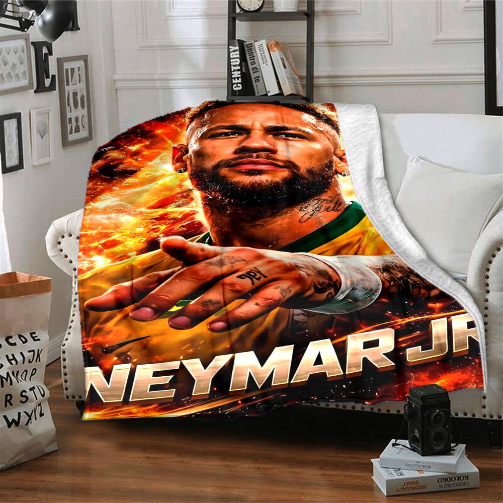 1pc Neymar15 Blanket, Gift, for Men and Women, Soft Blanket, Good for Sofa Bed Couch Travel, Lightweight Flannel Blanket