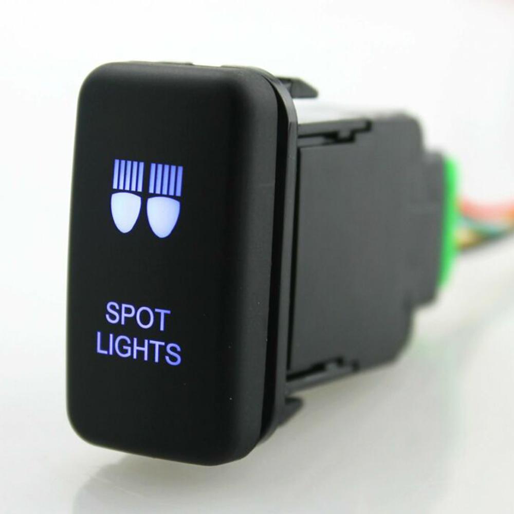 

Комплект переключателя ВКЛ-ВЫКЛ, прочный ABS-пластик, однополюсный, 39x21 мм для Toyota 12 В SPOT LIGHTS