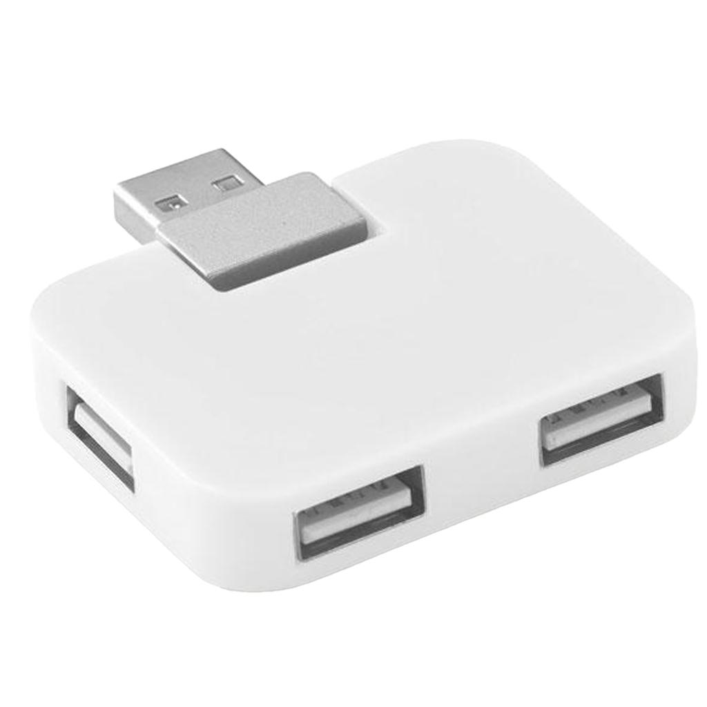 MidOcean Square ABS Plastic 4 Ports USB Hub