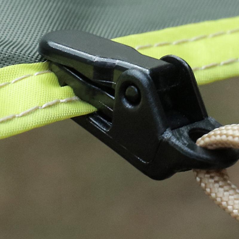 10Pcs Awning Clamp Tarp Clips Snap Hangers Tent Camping Survival Tighten Tool