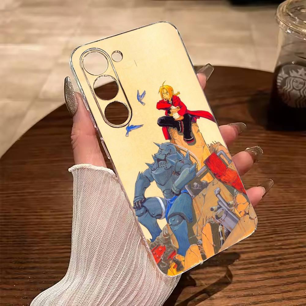Fullmetal -Alchemist-Edward -Elric Clear Phone Case for Samsung Galaxy A71, A70, A52, A51, A40, A30