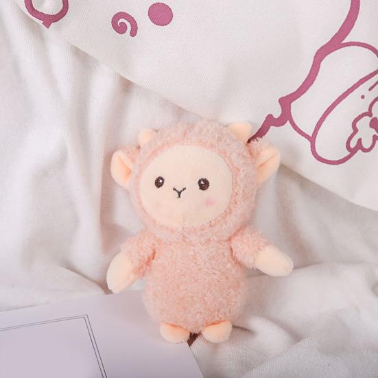 Vivid Sheep Pendant Soft Smooth Surface Cartoon Squint Sheep Plush Pendant for Ornament